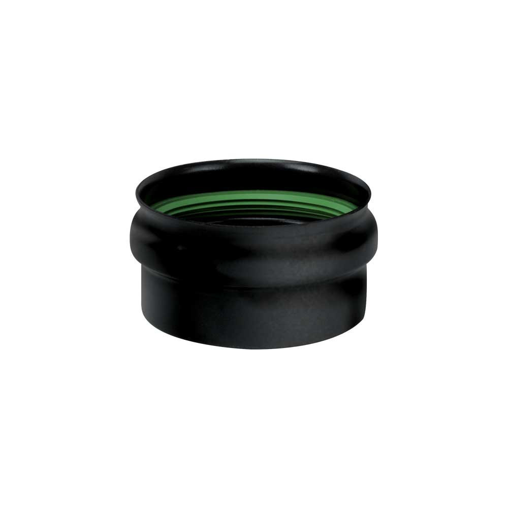 Kouřovod - včko pro T kus kouřovodu pro peletová kamna průměr 80 mm smalt černý matn