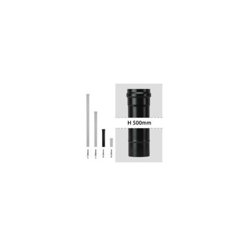 Kouřovod trubka pro peletová kamna průměr 80-500 mm černý matný smalt