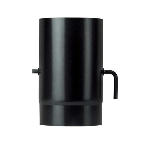 Roura 150mm/25cm - klapka/1,2mm smaltovaná černá