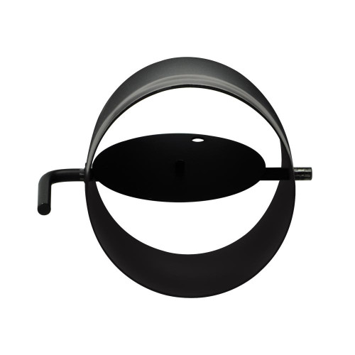 Roura 150mm/25cm - klapka/1,2mm smaltovaná černá