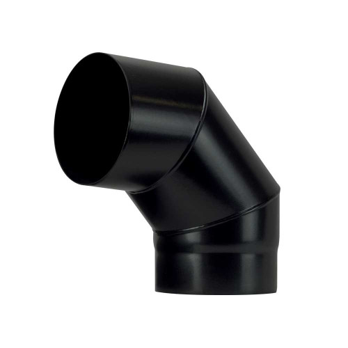 Koleno 90 st - 150mm/1,2mm smaltovaná černá