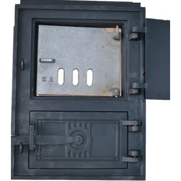 Litinová dvířka kuchyňská - 3T - střední - černá