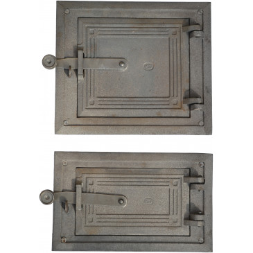 Litinová dvířka kuchyňská dělená - HLADKÁ - KO - VELKÁ