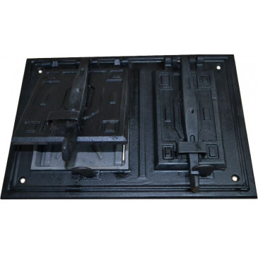 Litinový kamnový štít - HARD-černý