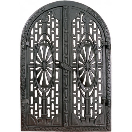 Litinová dvířka krbová  - nr.1-černá -  360 x 550