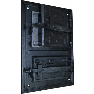 Litinový kamnový štít - HARD-černý