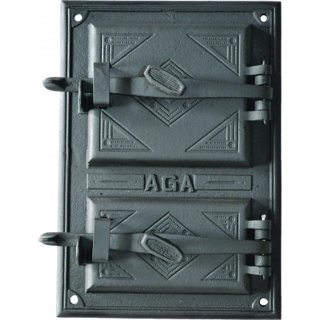 Litinový kamnový štít  - DUET - černý