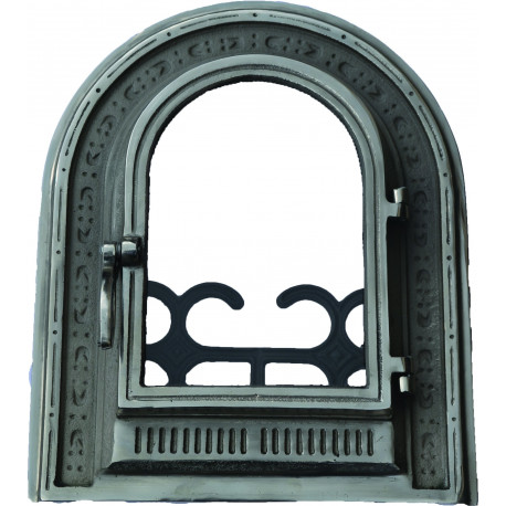 Litinová dvířka hermetická JULIA -nikl