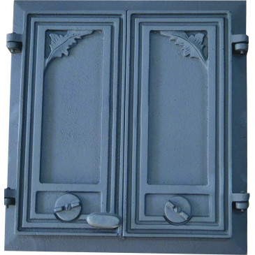 Litinová dvířka pecová -BRIT – s regulací vzduchu- černá