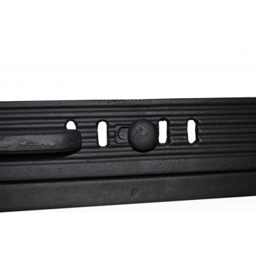 Litinová dvířka ARKTIS- prosklená s regulací vzduchu-černá