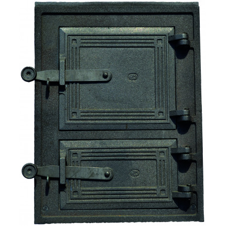 Litinová dvířka kuchyňská - HLADKÁ 2 - KO-černá