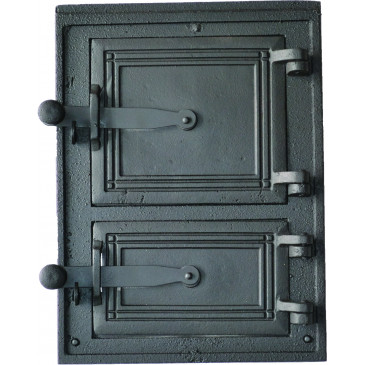 Litinová dvířka kuchyňská - HLADKÁ 3 - střední - černá