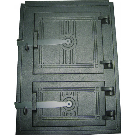 Litinová dvířka kuchyňská - 3T - střední - černá