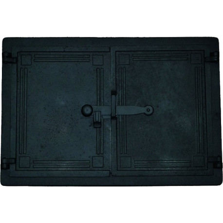 Dvířka  chlebová,pecová -HLADKÁ-černá