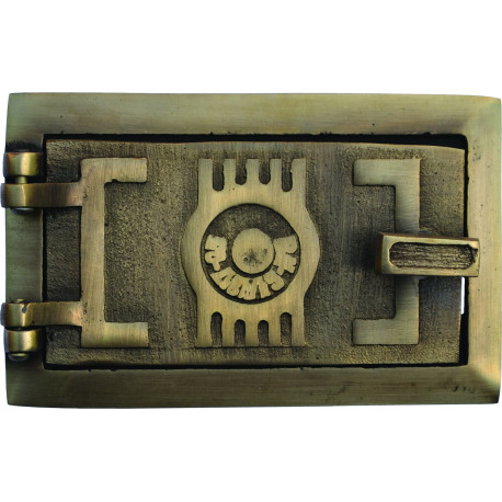 Dvířka popelníková malé-6x3 -  mosaz