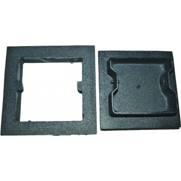 Dvířka vymetací se záklopem-černá