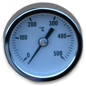 Pec litinová  KLASIK + teploměr - mosaz