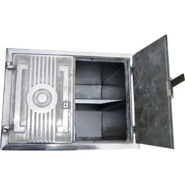 Pec litinová - HRANA - malá-mosaz-plech.tělo+teploměr