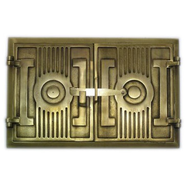 Pec litinová - HRANA - malá-mosaz+NEREZ tělo+teploměr