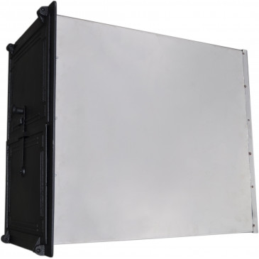 Pec litinová - HRANA-HLADKÁ - mosaz+plech.tělo+teploměr