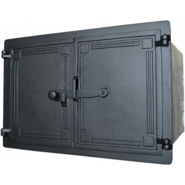 Pec litinová - HRANA-HLADKÁ-mosaz+NEREZ tělo+teploměr