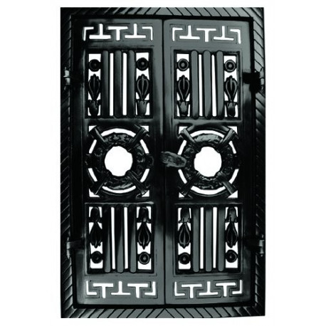 Litinová dvířka krbová  - nr.7-černá -  360 x 550