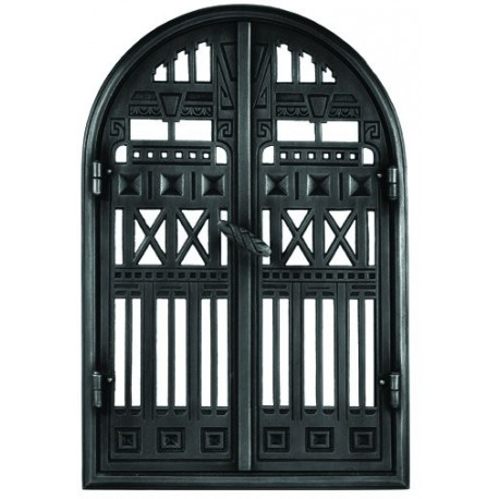 Litinová dvířka krbová  - nr.19-černá -  360 x 550