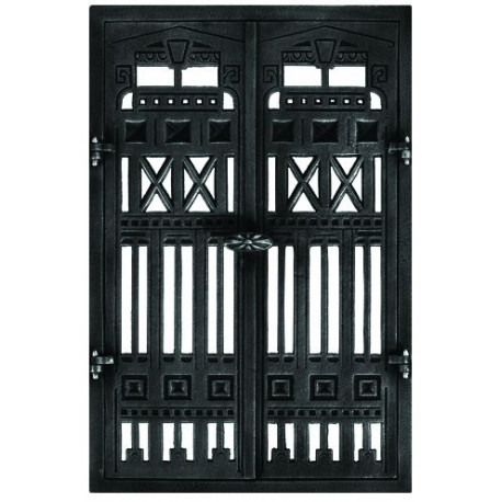 Litinová dvířka krbová  - nr.20 -černá -  360 x 550