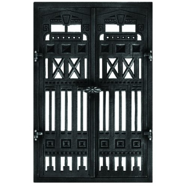 Litinová dvířka krbová  - nr.49 -černá -  360 x 550