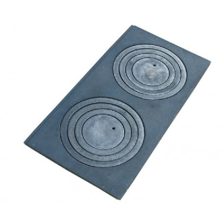 Litinová plotna 700x330 kamnová široká se 2, otvory