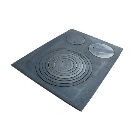 Litinová plotna 630x480 kamnová široká se 3, otvory