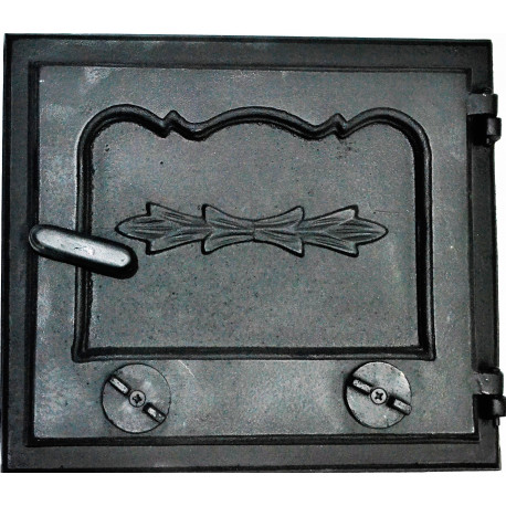 Litinový kamnový štít hermetický – GALINA  s regulací vzduchu-ČERNÁ