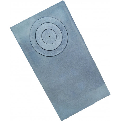 Litinová plotna  LT - 760 x 455 kamnová široká s jedním otvorem - 330 mm