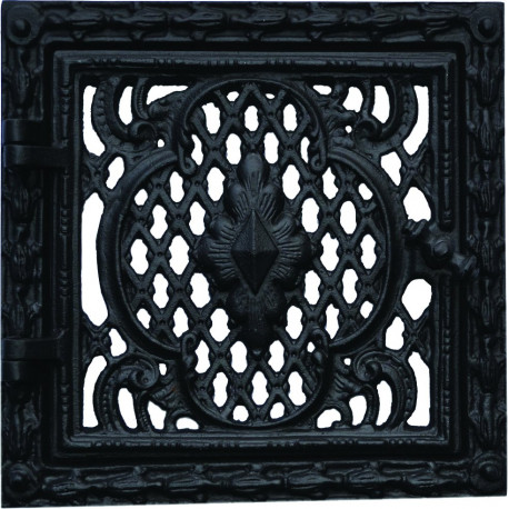 Dvířka komínová - ŠPIČKA - černá