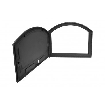 Litinová dvířka PILAR - levé -ČERNÁ