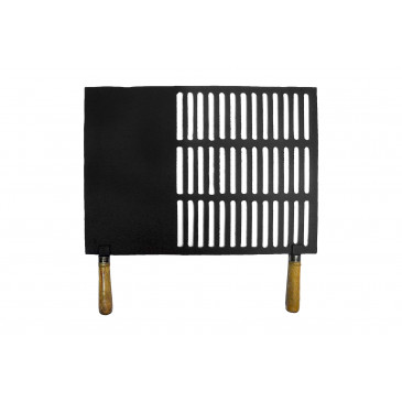 Grilovací rošt s ručkou nr.2- 1/3 plná,malý- 460 x 330+120 ručky / 10 mm