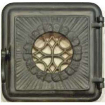 Litinová dvířka  ELENA- černá