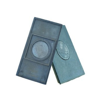 Litinová plotna 630x315 kamnová široká s 1,otvorem