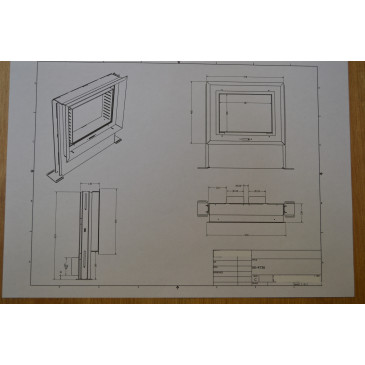 Litinová dvířka DANAÉ s dvojsklem 470*360mm