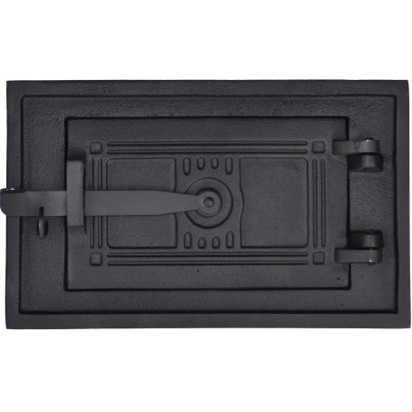 Litinová dvířka kuchyňská -KLASIK T - dělená  MALÁ - mosaz