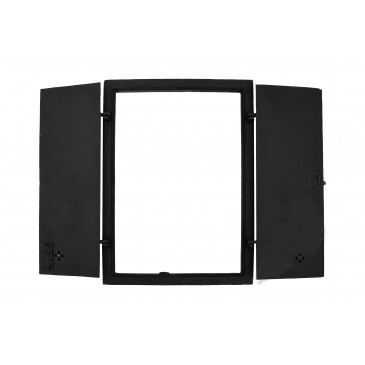 Dvířka  udírenská,pecová -  RICK - s regulací  - 650*910 mm - černá