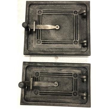 Litinová dvířka kuchyňská dělená  - HLADKÁ - ŽA - malá