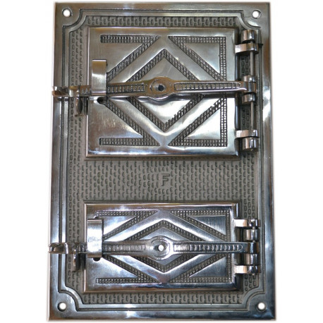 Litinový kamnový štít hermetický -LUX-nikl