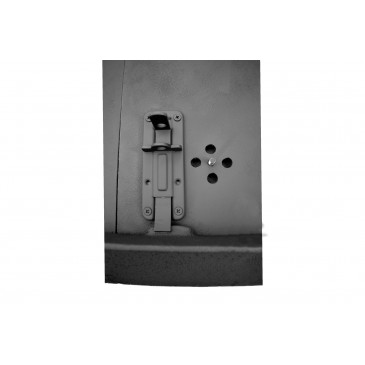 Dvířka udírenská,pecová,chlebová - RUDY - s regulací - 645*700 mm - černá