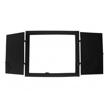 Dvířka udírenská,pecová,chlebová - RUSH - s regulací - 640*550 mm - černá