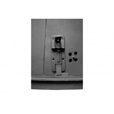 Dvířka udírenská,pecová,chlebová - RUSH - s regulací - 640*550 mm - černá