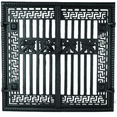 Litinová dvířka krbová - nr.5- mosaz - 570x555