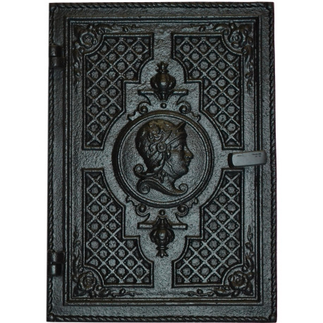  Dvířka komínová - HLAVA - nr.40 -černá