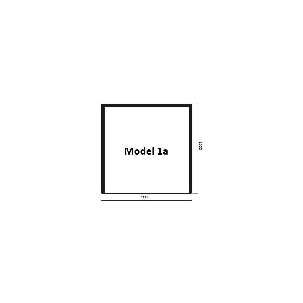 Model 1a - sklo pod kamna