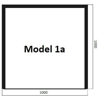 Model 1a - sklo pod kamna